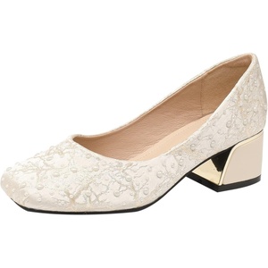 image:imageHee grand Womens Pumps Square Toe Chunky Block Heels Comfortable Low Heel Dress Shoes for Party OfficeApricot