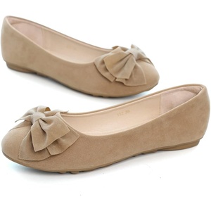 image:imageHee grand Womens Slip On Ballet Flats Cute Flowers Soft Flock Round Toe Flat Shoes2khaki