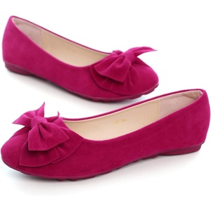 image:imageHee grand Womens Slip On Ballet Flats Cute Flowers Soft Flock Round Toe Flat Shoes2rose