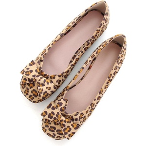 image:imageHee grand Womens Suede Ballet Flats Bow Knot Square Toe SlipOn Flat Shoes Comfortable Casual Work Office Dress ShoesLeopard Yellow