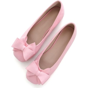 image:imageHee grand Womens Suede Ballet Flats Bow Knot Square Toe SlipOn Flat Shoes Comfortable Casual Work Office Dress ShoesPink