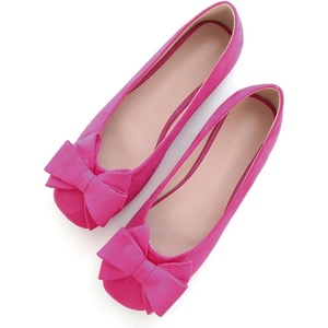 image:imageHee grand Womens Suede Ballet Flats Bow Knot Square Toe SlipOn Flat Shoes Comfortable Casual Work Office Dress ShoesRose