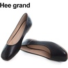 image:imageHee grand Womens Square Toe Synthetic Leather Ballet Flats Comfortable SlipOn Flat Shoes Dressy Ballerina Shoes for Work419black