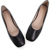image:imageHee grand Womens Square Toe Synthetic Leather Ballet Flats Comfortable SlipOn Flat Shoes Dressy Ballerina Shoes for Work419black
