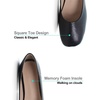 image:imageHee grand Womens Square Toe Synthetic Leather Ballet Flats Comfortable SlipOn Flat Shoes Dressy Ballerina Shoes for Work419black