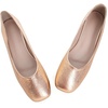 image:imageHee grand Womens Square Toe Synthetic Leather Ballet Flats Comfortable SlipOn Flat Shoes Dressy Ballerina Shoes for Work419gold