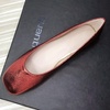 image:imageHee grand Womens Square Toe Synthetic Leather Ballet Flats Comfortable SlipOn Flat Shoes Dressy Ballerina Shoes for Work419red
