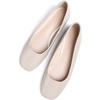 image:imageHee grand Womens Square Toe Synthetic Leather Ballet Flats Comfortable SlipOn Flat Shoes Dressy Ballerina Shoes for Work476beige