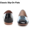 image:imageHee grand Womens Square Toe Synthetic Leather Ballet Flats Comfortable SlipOn Flat Shoes Dressy Ballerina Shoes for Work476black
