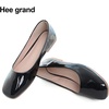image:imageHee grand Womens Square Toe Synthetic Leather Ballet Flats Comfortable SlipOn Flat Shoes Dressy Ballerina Shoes for Work476black