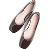image:imageHee grand Womens Square Toe Synthetic Leather Ballet Flats Comfortable SlipOn Flat Shoes Dressy Ballerina Shoes for Work476brown