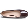 image:imageHee grand Womens Square Toe Synthetic Leather Ballet Flats Comfortable SlipOn Flat Shoes Dressy Ballerina Shoes for Work476brown