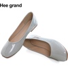 image:imageHee grand Womens Square Toe Synthetic Leather Ballet Flats Comfortable SlipOn Flat Shoes Dressy Ballerina Shoes for Work476grey