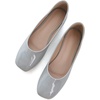 image:imageHee grand Womens Square Toe Synthetic Leather Ballet Flats Comfortable SlipOn Flat Shoes Dressy Ballerina Shoes for Work476grey