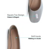 image:imageHee grand Womens Square Toe Synthetic Leather Ballet Flats Comfortable SlipOn Flat Shoes Dressy Ballerina Shoes for Work476grey