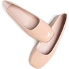 image:imageHee grand Womens Square Toe Synthetic Leather Ballet Flats Comfortable SlipOn Flat Shoes Dressy Ballerina Shoes for Work476nude Apricot