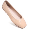 image:imageHee grand Womens Square Toe Synthetic Leather Ballet Flats Comfortable SlipOn Flat Shoes Dressy Ballerina Shoes for Work476nude Apricot