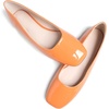 image:imageHee grand Womens Square Toe Synthetic Leather Ballet Flats Comfortable SlipOn Flat Shoes Dressy Ballerina Shoes for Work476orange
