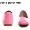 image:imageHee grand Womens Square Toe Synthetic Leather Ballet Flats Comfortable SlipOn Flat Shoes Dressy Ballerina Shoes for Work476peach