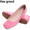 image:imageHee grand Womens Square Toe Synthetic Leather Ballet Flats Comfortable SlipOn Flat Shoes Dressy Ballerina Shoes for Work476peach