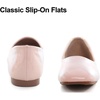 image:imageHee grand Womens Square Toe Synthetic Leather Ballet Flats Comfortable SlipOn Flat Shoes Dressy Ballerina Shoes for Work476pink