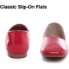 image:imageHee grand Womens Square Toe Synthetic Leather Ballet Flats Comfortable SlipOn Flat Shoes Dressy Ballerina Shoes for Work476red