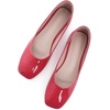 image:imageHee grand Womens Square Toe Synthetic Leather Ballet Flats Comfortable SlipOn Flat Shoes Dressy Ballerina Shoes for Work476red