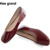 image:imageHee grand Womens Square Toe Synthetic Leather Ballet Flats Comfortable SlipOn Flat Shoes Dressy Ballerina Shoes for Work476wine Red