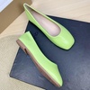 image:imageHee grand Womens Square Toe Synthetic Leather Ballet Flats Comfortable SlipOn Flat Shoes Dressy Ballerina Shoes for Work654cyan