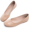 image:imageHee grand Womens Square Toe Synthetic Leather Ballet Flats Comfortable SlipOn Flat Shoes Dressy Ballerina Shoes for Work654khaki