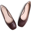 image:imageHee grand Womens Square Toe Synthetic Leather Ballet Flats Comfortable SlipOn Flat Shoes Dressy Ballerina Shoes for Work654latte Brown