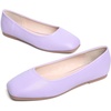 image:imageHee grand Womens Square Toe Synthetic Leather Ballet Flats Comfortable SlipOn Flat Shoes Dressy Ballerina Shoes for Work654lavender