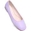 image:imageHee grand Womens Square Toe Synthetic Leather Ballet Flats Comfortable SlipOn Flat Shoes Dressy Ballerina Shoes for Work654lavender