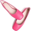 image:imageHee grand Womens Square Toe Synthetic Leather Ballet Flats Comfortable SlipOn Flat Shoes Dressy Ballerina Shoes for Work654rose Red