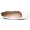 image:imageHee grand Womens Square Toe Synthetic Leather Ballet Flats Comfortable SlipOn Flat Shoes Dressy Ballerina Shoes for Work654white