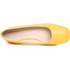 image:imageHee grand Womens Square Toe Synthetic Leather Ballet Flats Comfortable SlipOn Flat Shoes Dressy Ballerina Shoes for Work654yellow