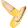image:imageHee grand Womens Square Toe Synthetic Leather Ballet Flats Comfortable SlipOn Flat Shoes Dressy Ballerina Shoes for Work654yellow