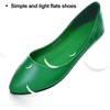 image:imageWomens Slip on Foldable Soft Leather Ballet FlatsPointy Toe Shallow Flats ShoesGreen 95